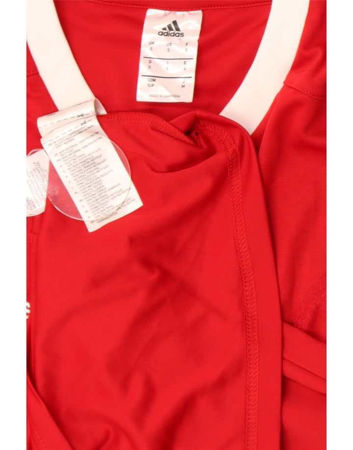 ADIDAS Ανδρικό Climalite Top Μακρυμάνικο Μικρό Κόκκινο Πολυεστέρας