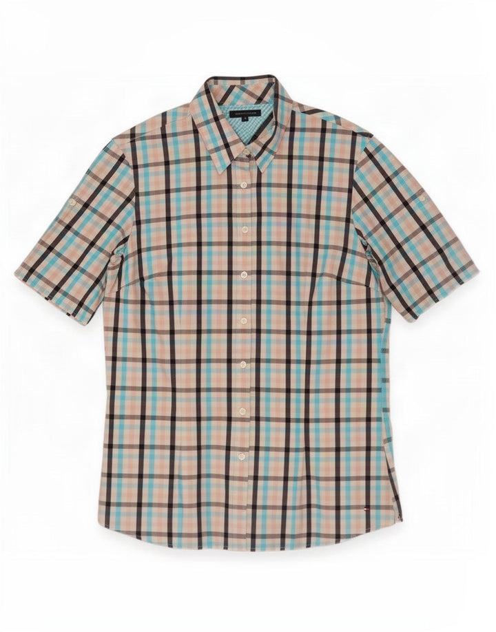 Γυναικείο κοντομάνικο πουκάμισο Tommy Hilfiger US 8 Medium πολύχρωμο Gingham
