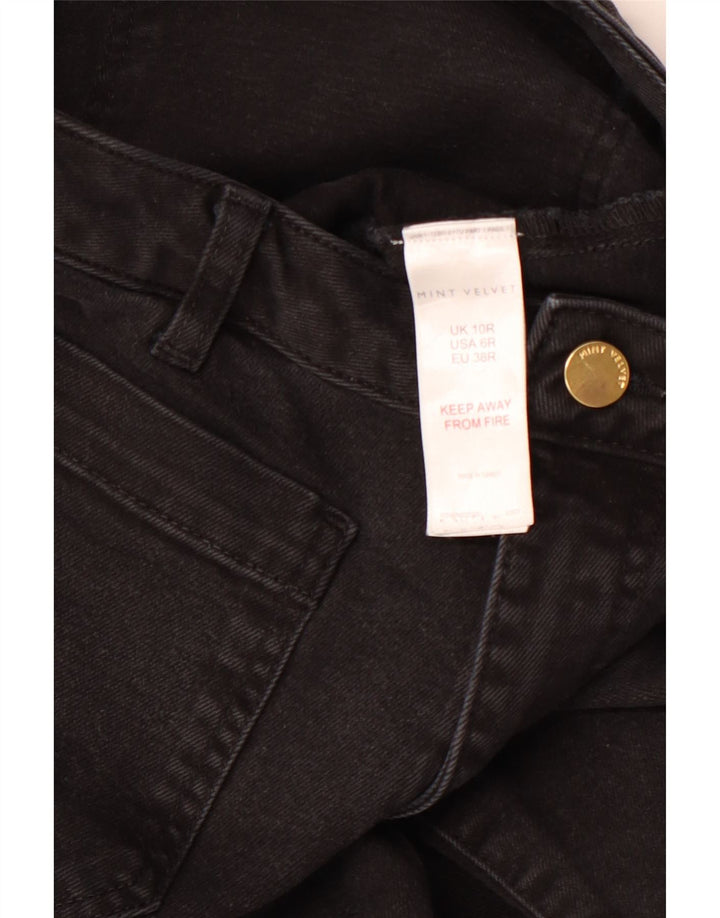 MINT VELVET Γυναικείο ψηλόμεσο τζιν UK 10 Small W28 L30 Μαύρο