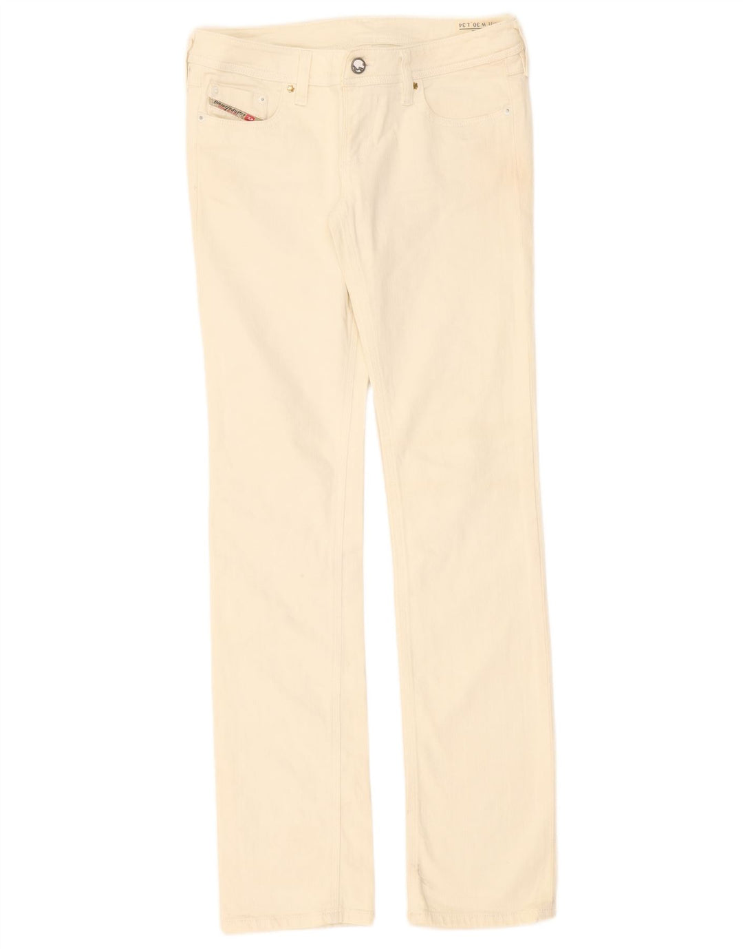 Diesel Γυναικείο Lowky Slim Jeans W30 L34 Off White Βαμβακερό