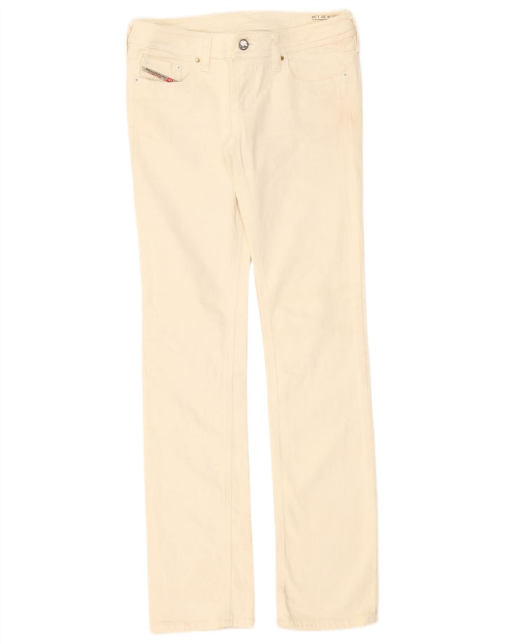 Diesel Γυναικείο Lowky Slim Jeans W30 L34 Off White Βαμβακερό