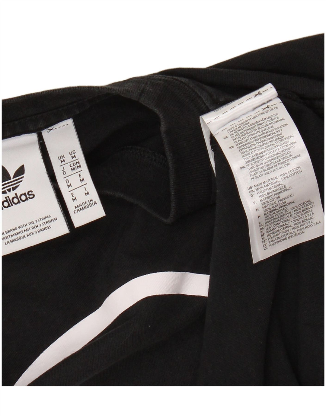 Ανδρικό γραφικό T-Shirt Adidas Top Μεσαίο μαύρο βαμβακερό