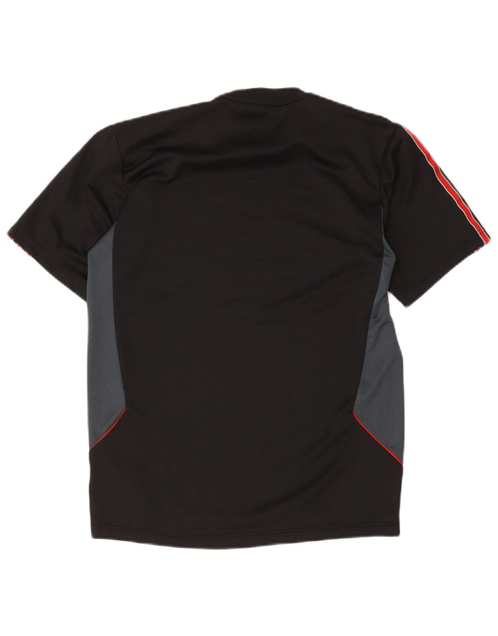 Adidas Ανδρικό T-Shirt Climalite Top Small Black Colourblock Πολυεστέρας