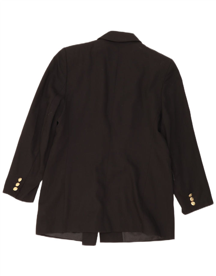 Marks & Spencer Γυναικείο μπουφάν Blazer με διπλό στήθος 14 Μαύρο νέο μαλλί