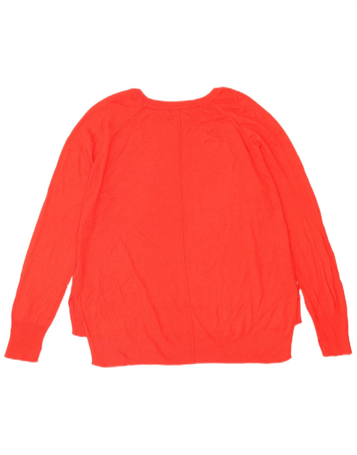 Zara Γυναικείο πουλόβερ με λαιμόκαυστο UK 14 Medium Red