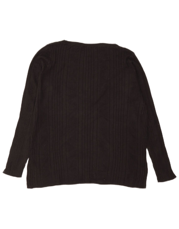 Marks & Spencer Γυναικεία Μπλούζα Τοπ UK 18 XL Μαύρη βισκόζη