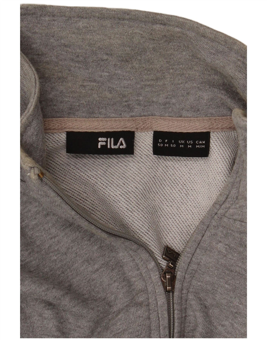 Ανδρικό φούτερ με φερμουάρ Fila, μεσαίο γκρι