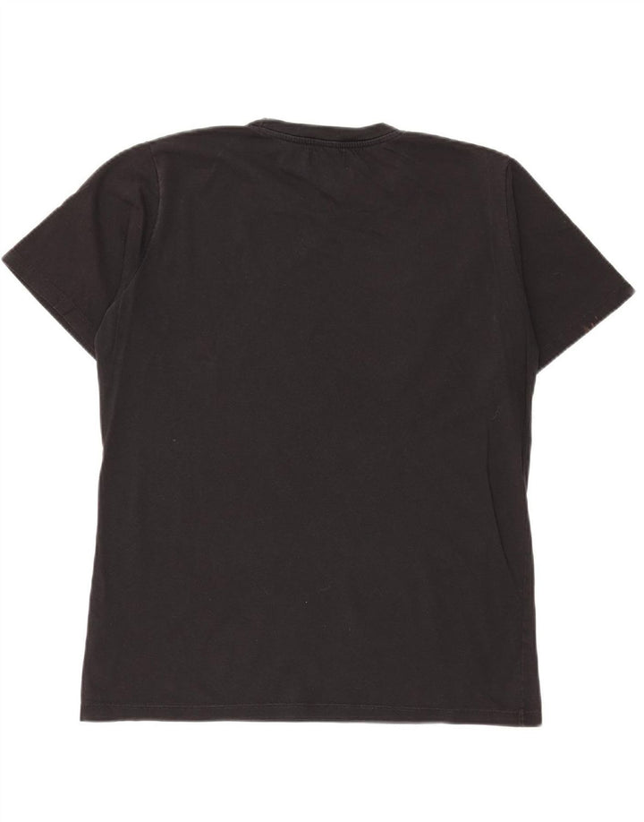CONVERSE Mens Graphic T-Shirt Top Medium Black Cotton