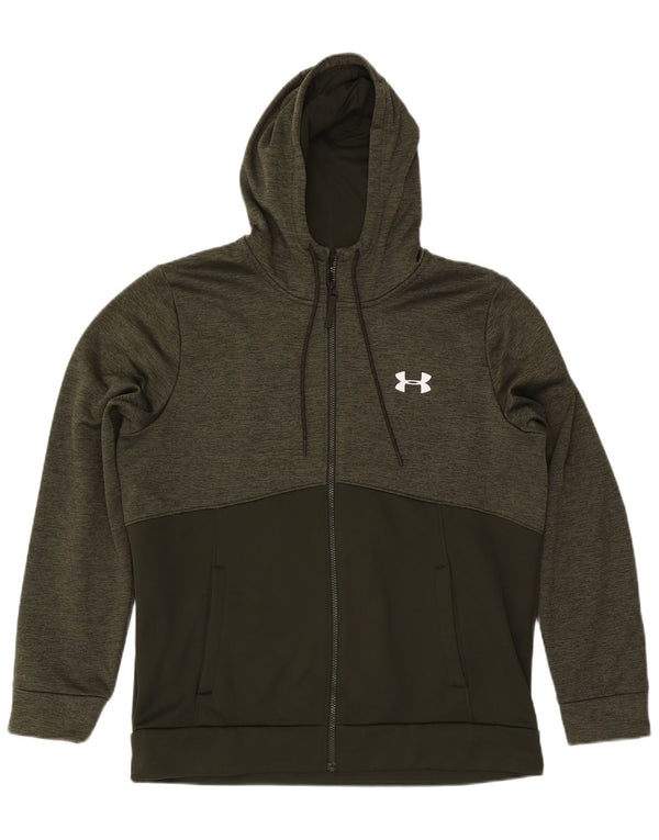 Ανδρικό πουλόβερ Under Armour Cold Gear Zip Hoodie XL Χακί από πολυεστέρα