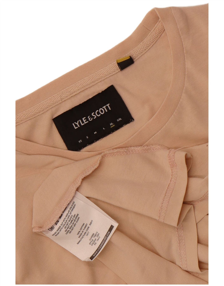 Ανδρικό T-Shirt Lyle & Scott Top XL Beige Cotton