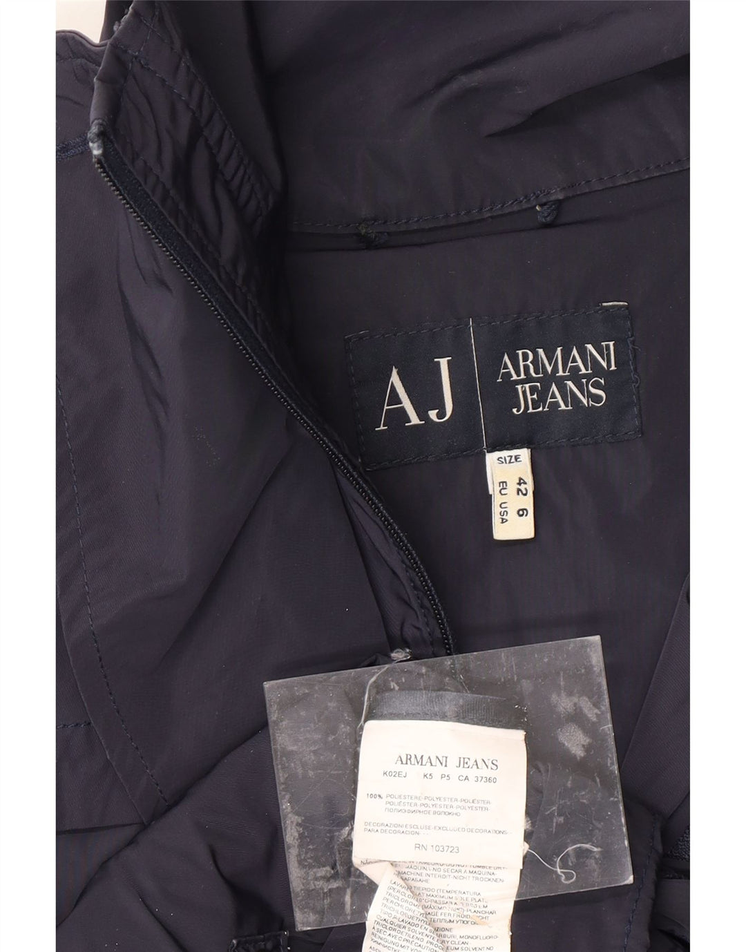 Γυναικεία καμπαρντίνα ARMANI JEANS US 6 Medium Navy Blue Polyester