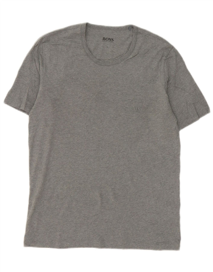 Ανδρικό T-Shirt Hugo Boss Top μεγάλο γκρι βαμβακερό