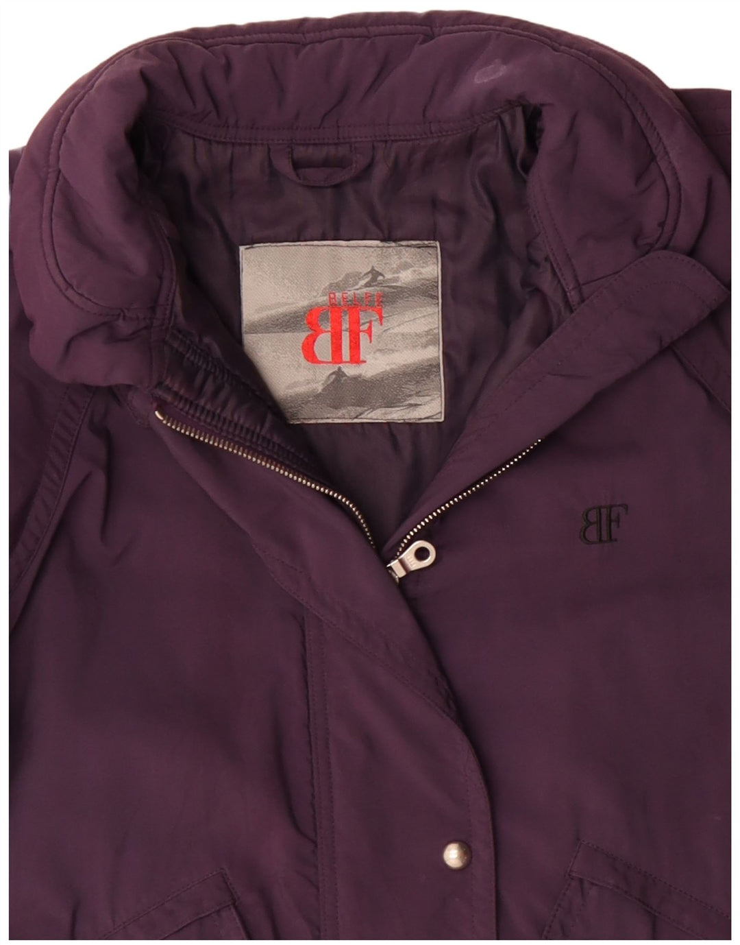 Belfe & Belfe Γυναικείο Μπουφάν υπερμεγέθων αντιανεμικό UK 18 XL Purple Polyester