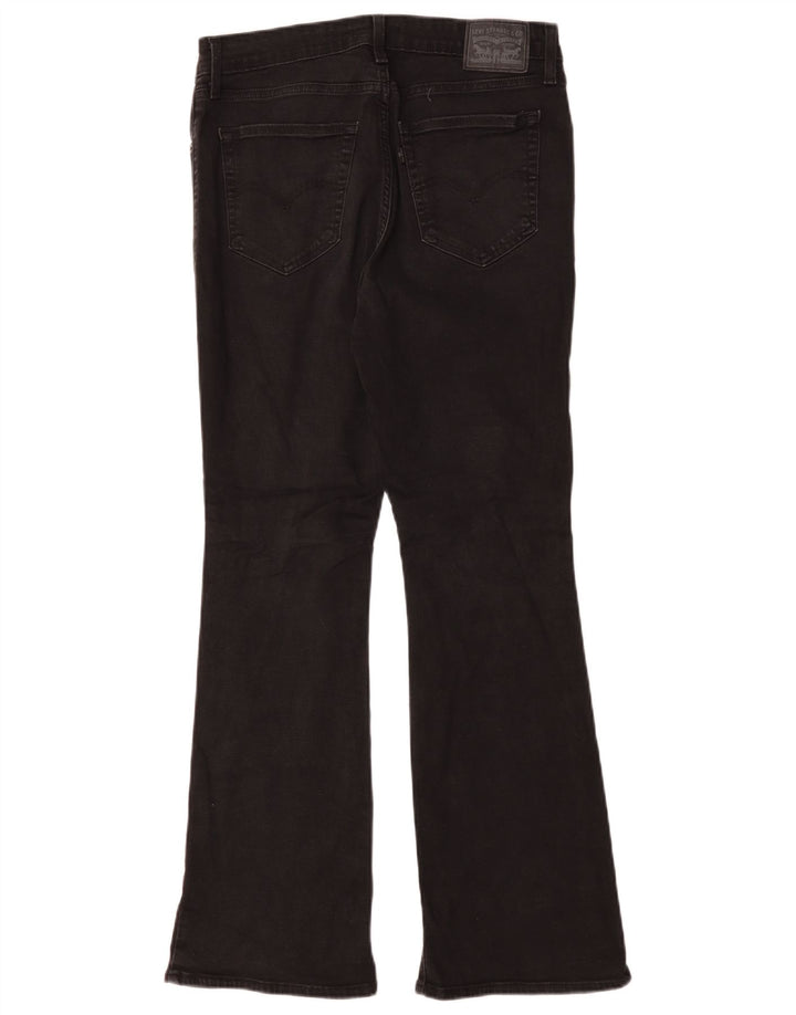 Γυναικείο τζιν Levi's 725 ψηλό μποτάκι W31 L30 μαύρο βαμβακερό