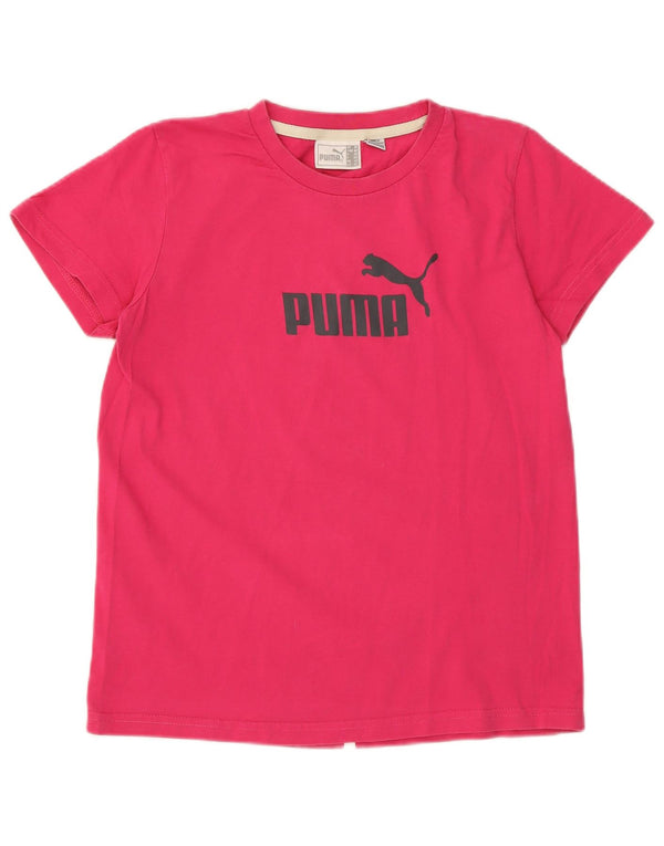 Γυναικείο γραφικό μπλουζάκι Puma Top UK 12 Medium Pink