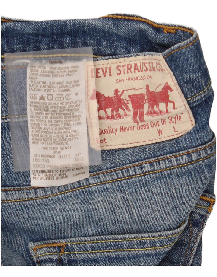Ανδρικό τζιν Levi's Straight W32 L32 Μπλε βαμβακερό