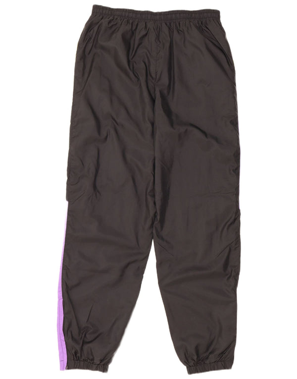 Vintage ανδρική αθλητική φόρμα Παντελόνι Joggers Medium Black Colorblock Nylon
