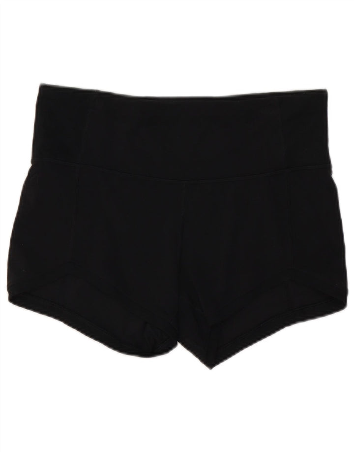 ATHLETA Womens Sport Shorts UK 14 Large  Black Nylon