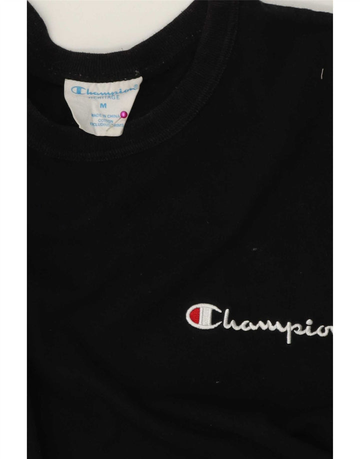 Ανδρικό T-Shirt Champion Top Μεσαίο μαύρο βαμβακερό