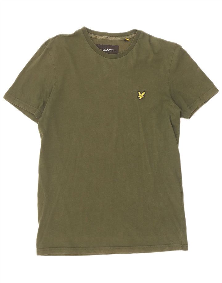 Lyle & Scott Ανδρικό T-Shirt Top Μικρό Χακί Βαμβακερό