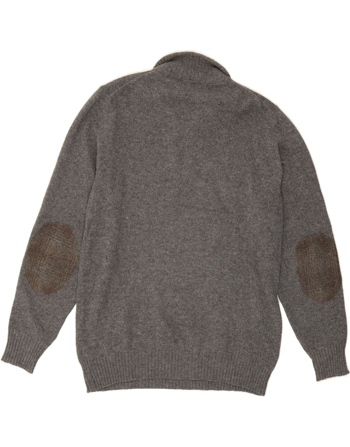 ETRO Mens Zip Neck Jumper Sweater XL Grey Wool Vintage Etro and Second-Hand Etro from Messina Hembry 