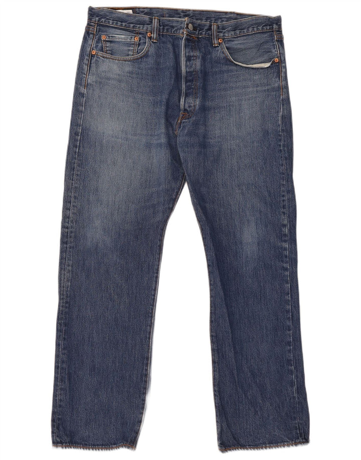 Levi's Mens 501 Straight Jeans W38 L30 Blue Cotton