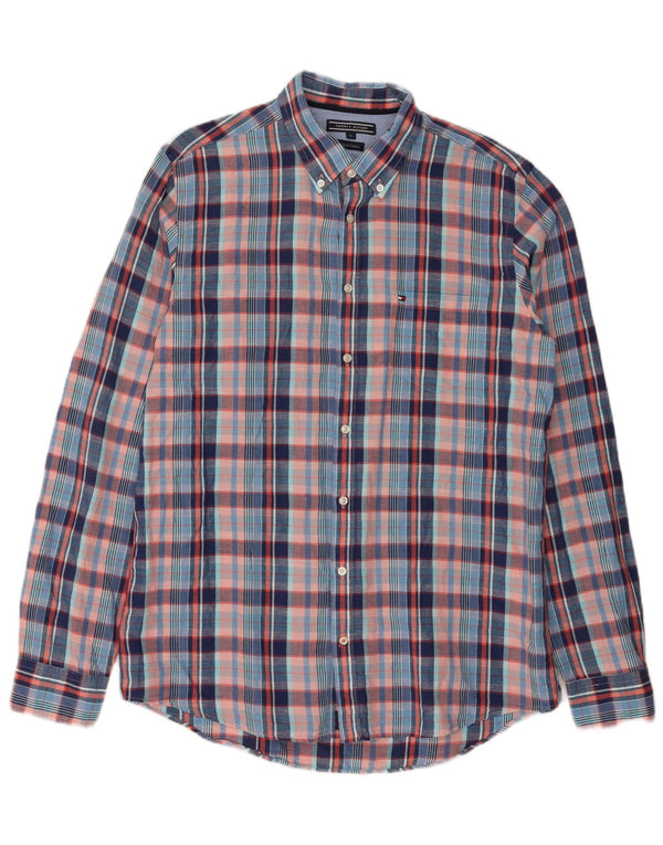 Ανδρικό πουκάμισο Tommy Hilfiger XL Blue Check Lenn