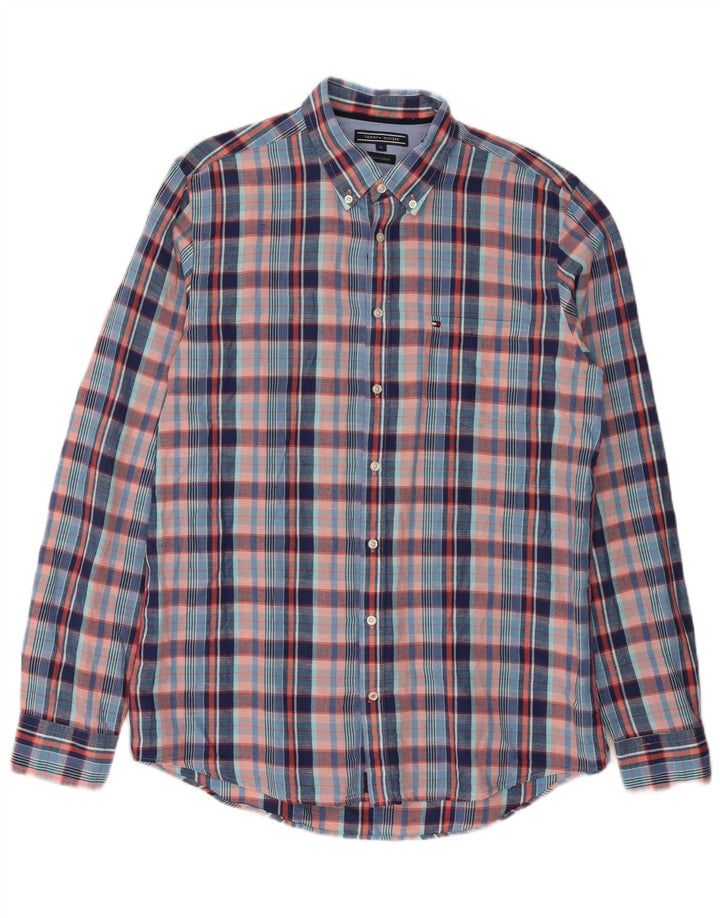 Ανδρικό πουκάμισο Tommy Hilfiger XL Blue Check Lenn