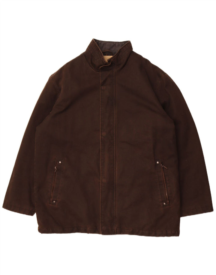 Douglas Mens Bomber Jacket UK 44 2XL Καφέ βαμβακερό