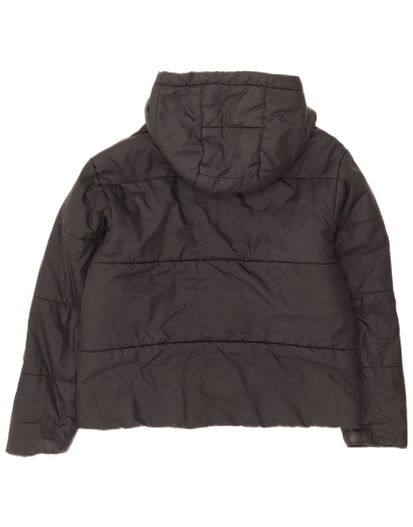 Γυναικείο μπουφάν Nike με κουκούλα με αναστρέψιμη επένδυση UK 16 μεγάλο μαύρο πολυεστέρα