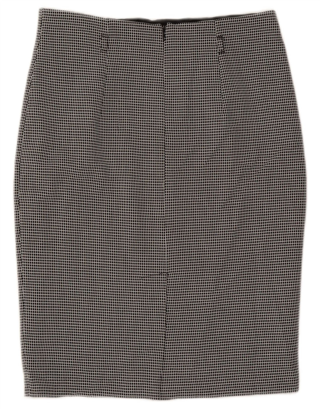 Marks & Spencer Γυναικεία Pencil Φούστα UK 12 Medium W30 Black Check Polyester