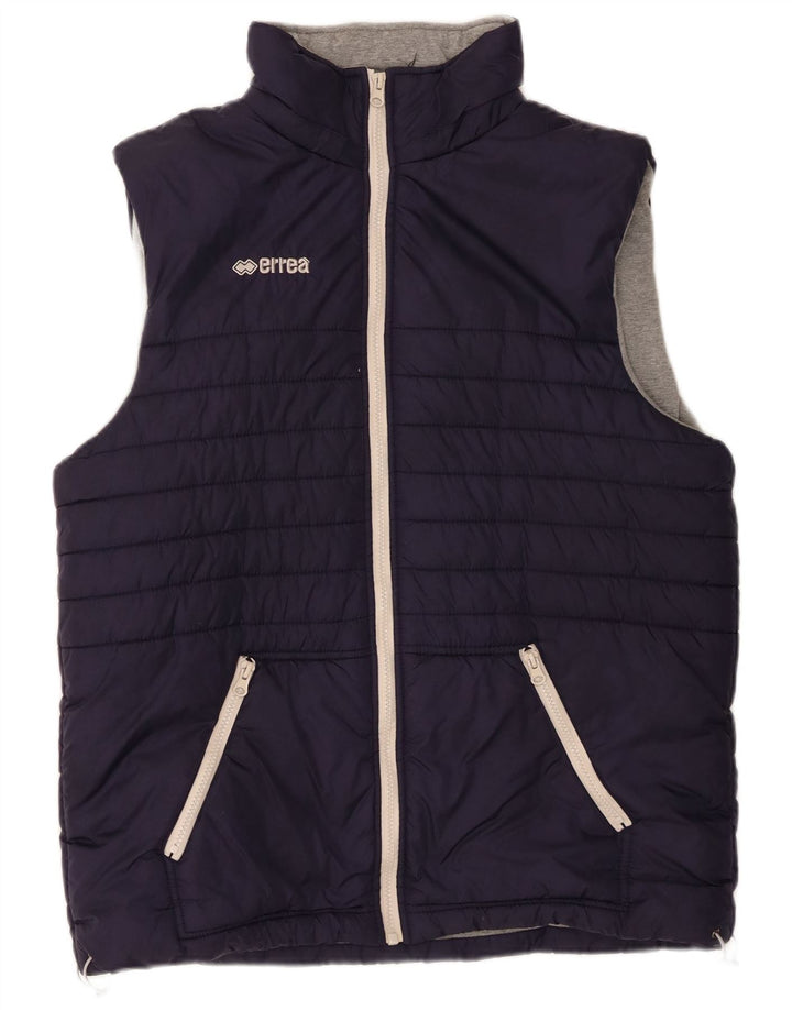 Errea Mens Padded Gilet UK 40 Large Navy Blue Nylon