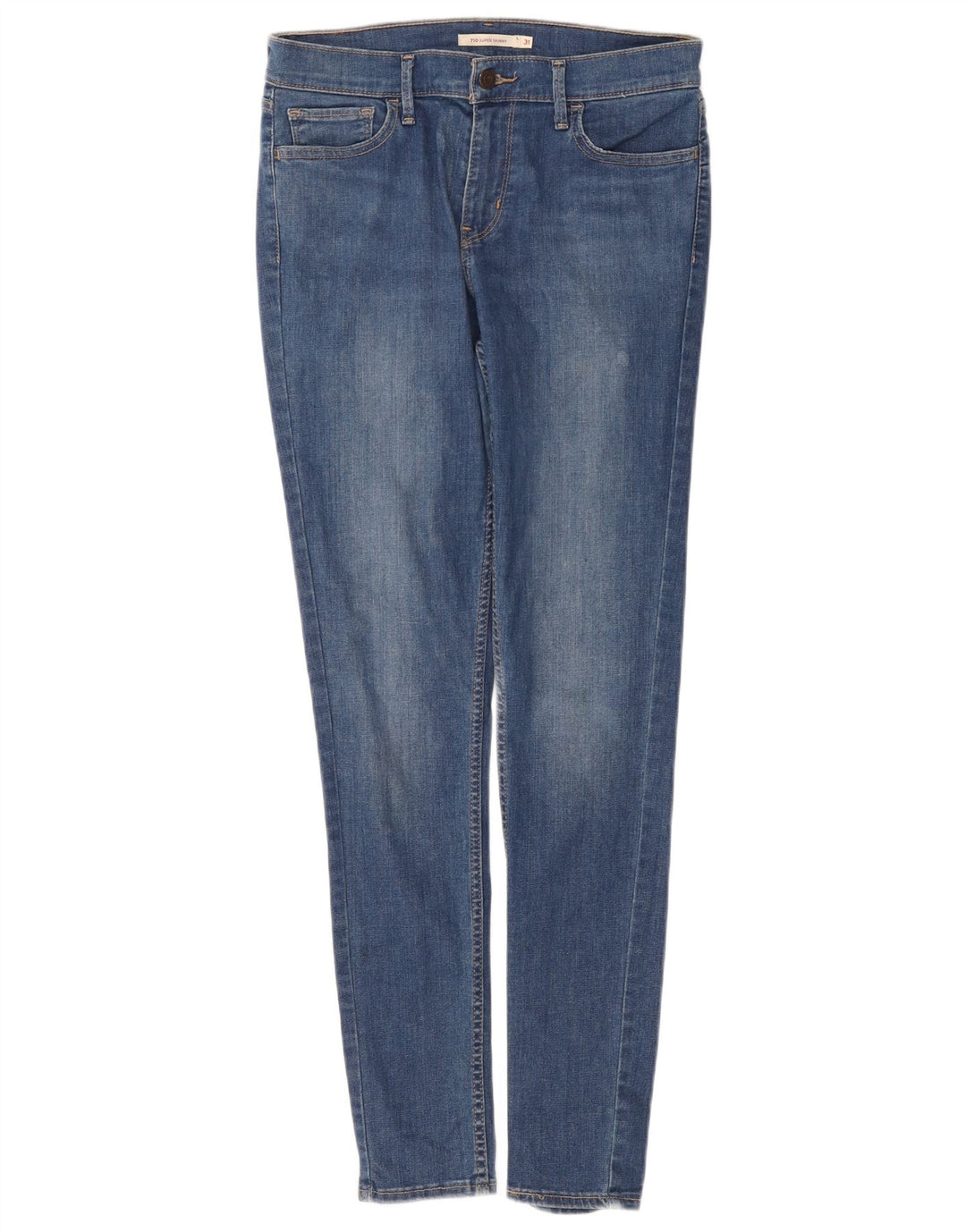 Levi's Womens 710 Super Skinny Jeans W31 L32 Blue