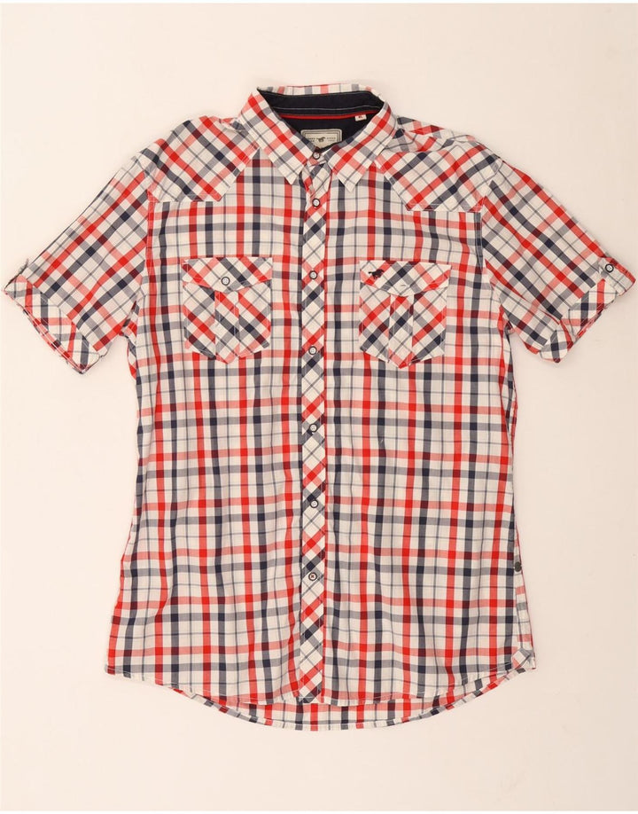 Ανδρικό κοντομάνικο πουκάμισο Mustang XL πολύχρωμο βαμβακερό