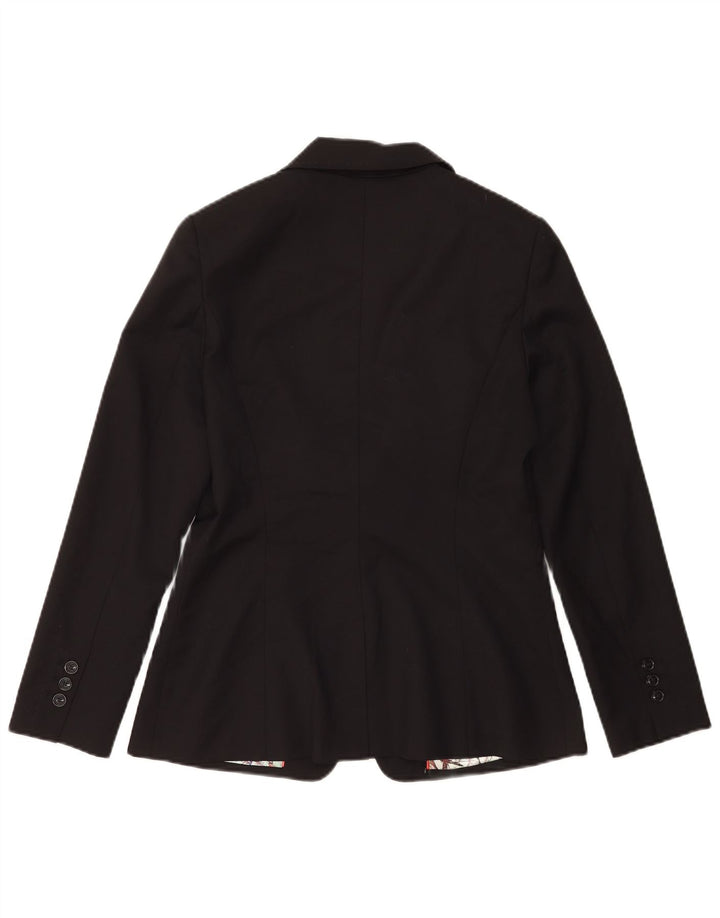 Ted Baker Γυναικείο σακάκι 1 κουμπιού blazer Μέγεθος 3 Μεσαίο μαύρο μαλλί