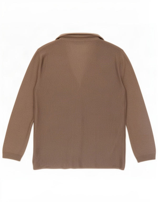Massimo Dutti Γυναικείο ανοιχτό πουλόβερ ζακέτα UK 12 Medium Grey