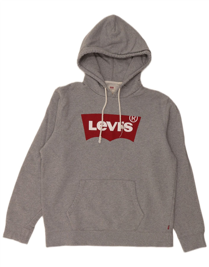 Ανδρικό LEVI'S Standard Fit Graphic Hoodie Jumper μεγάλο γκρι βαμβακερό