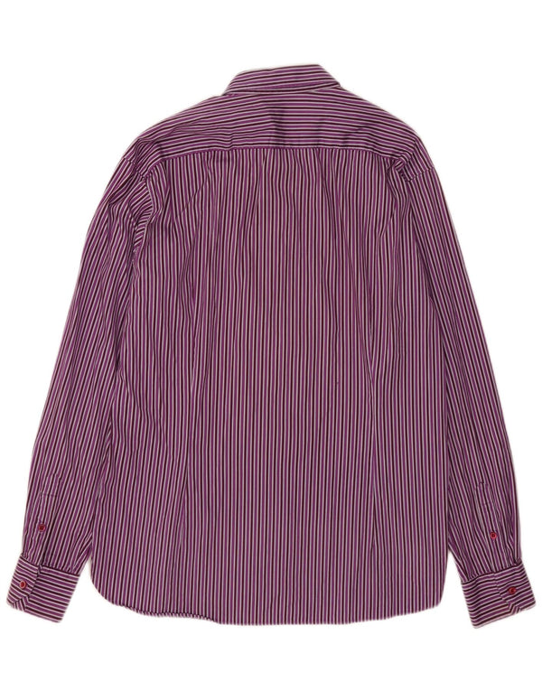 Ανδρικό πουκάμισο Ted Baker, μέγεθος 5 XL, βαμβακερό μωβ ρίγες