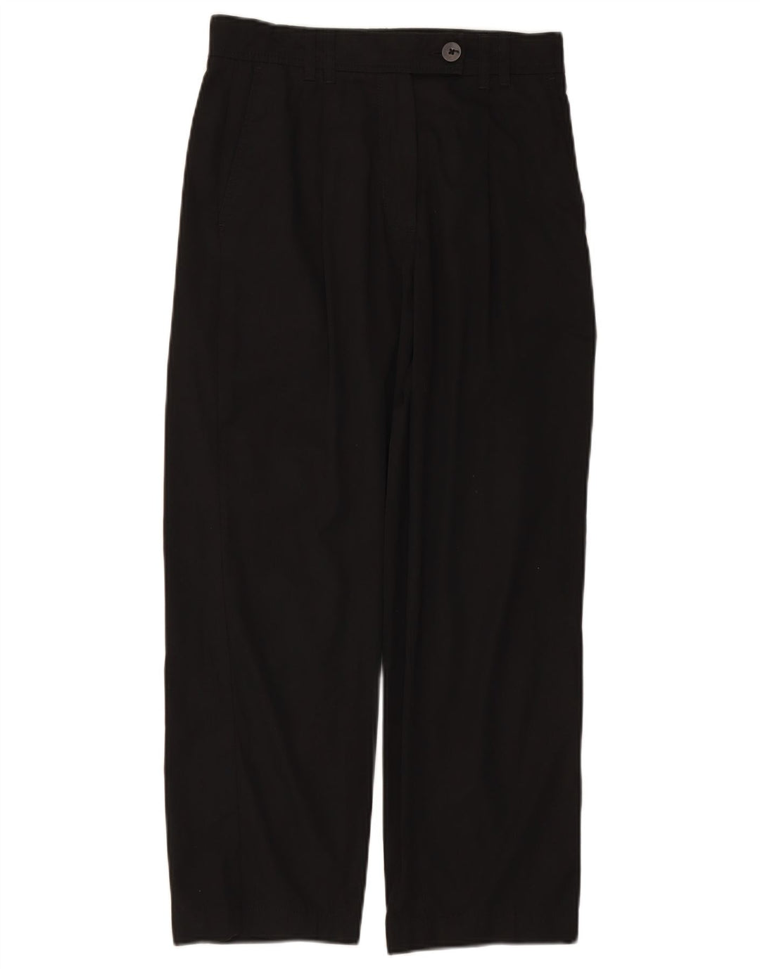 MASSIMO DUTTI Γυναικείο παντελόνι Chino με φαρδιά εφαρμογή EU 38 Small W28 L26 Μαύρο