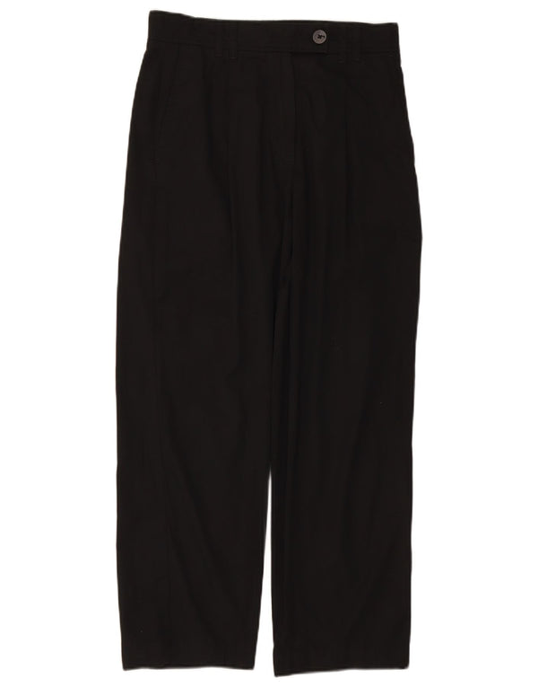 MASSIMO DUTTI Γυναικείο παντελόνι Chino με φαρδιά εφαρμογή EU 38 Small W28 L26 Μαύρο