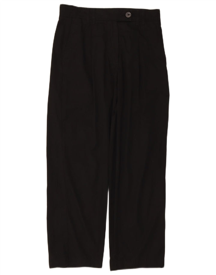 MASSIMO DUTTI Γυναικείο παντελόνι Chino με φαρδιά εφαρμογή EU 38 Small W28 L26 Μαύρο