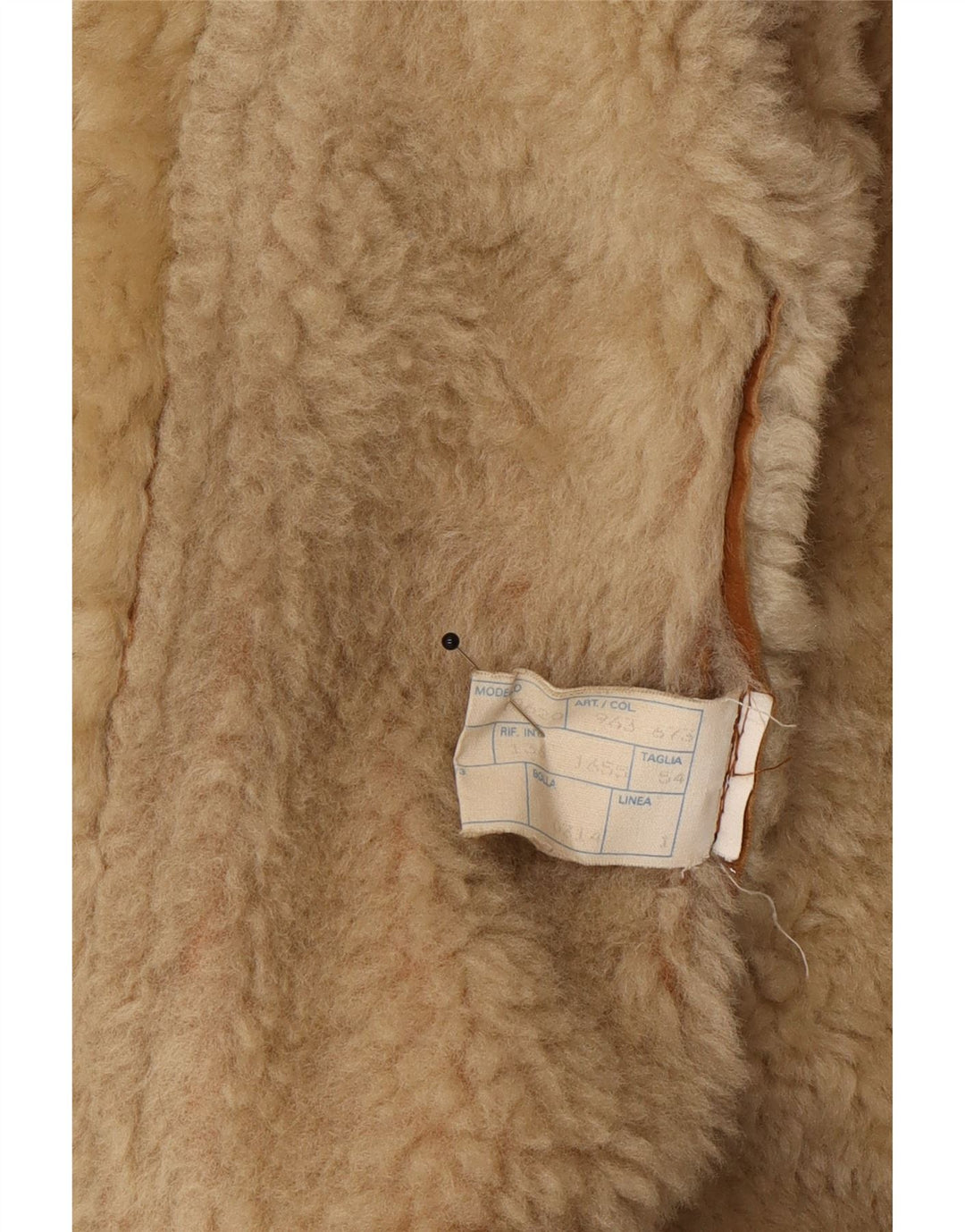 Vinci Ανδρικό Shearling Jacket UK 40 Large Brown Δερμάτινο