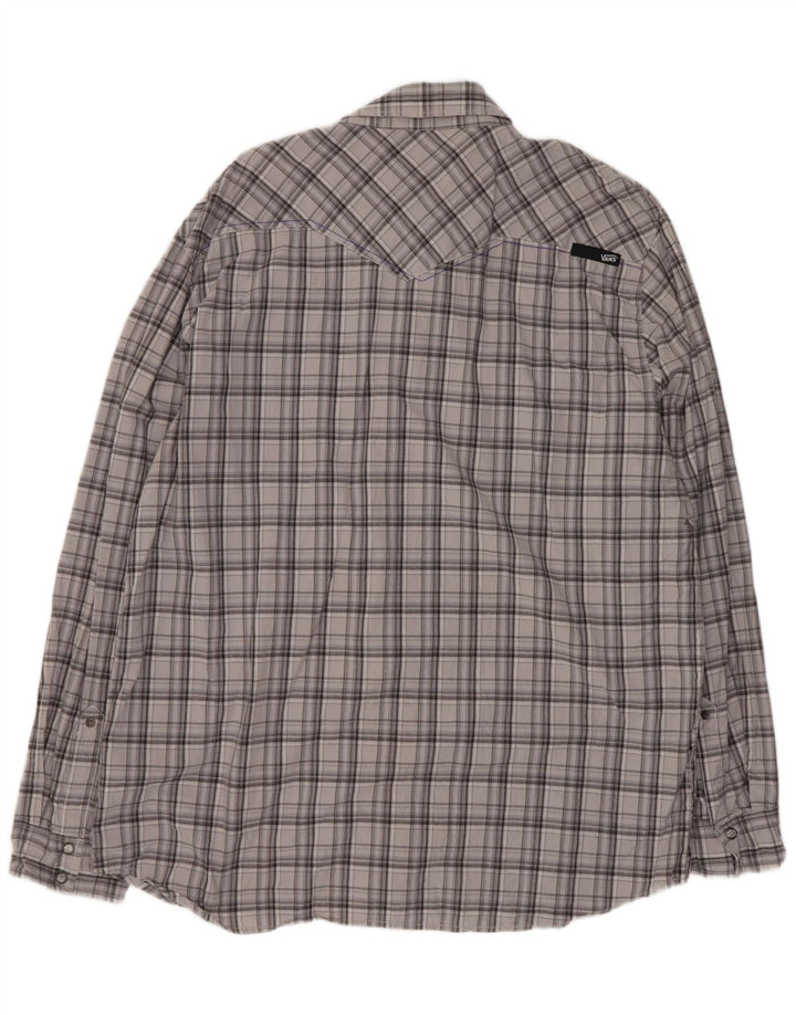 Ανδρικό πουκάμισο Vans 2XL Γκρι βαμβακερό καρό