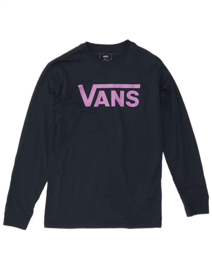 Ανδρικό Vans Classic Fit Graphic Top Μακρυμάνικο Μικρό Navy Blue από βαμβάκι