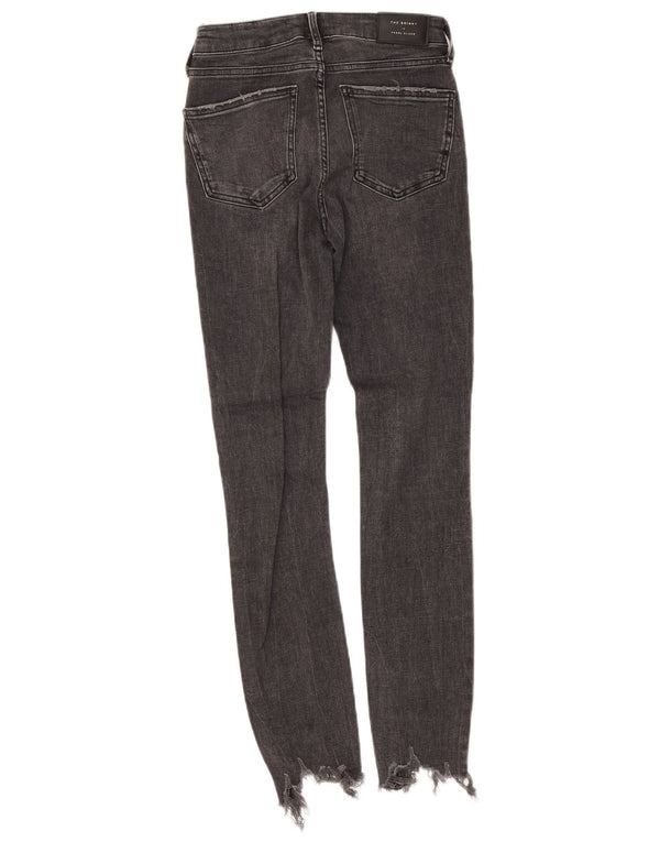 Zara Γυναικεία στενόχωρα τζιν EU 34 2XS W24 L28 Γκρι βαμβακερό