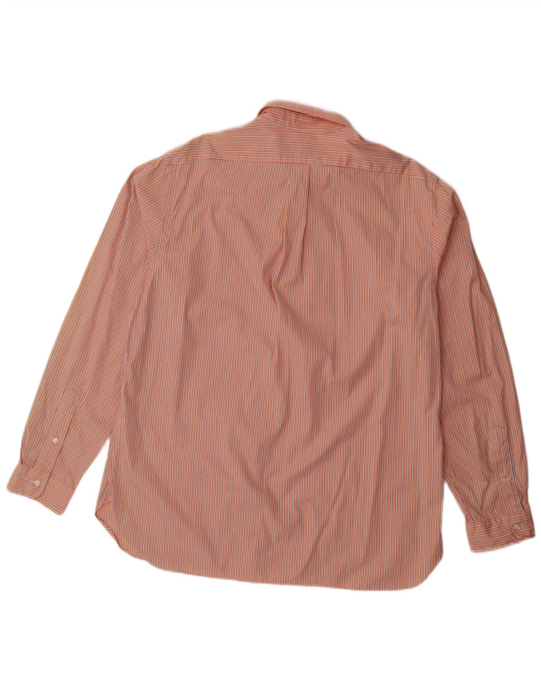 RALPH LAUREN Ανδρικό πουκάμισο νούμερο 17 XL πορτοκαλί ριγέ βαμβακερό