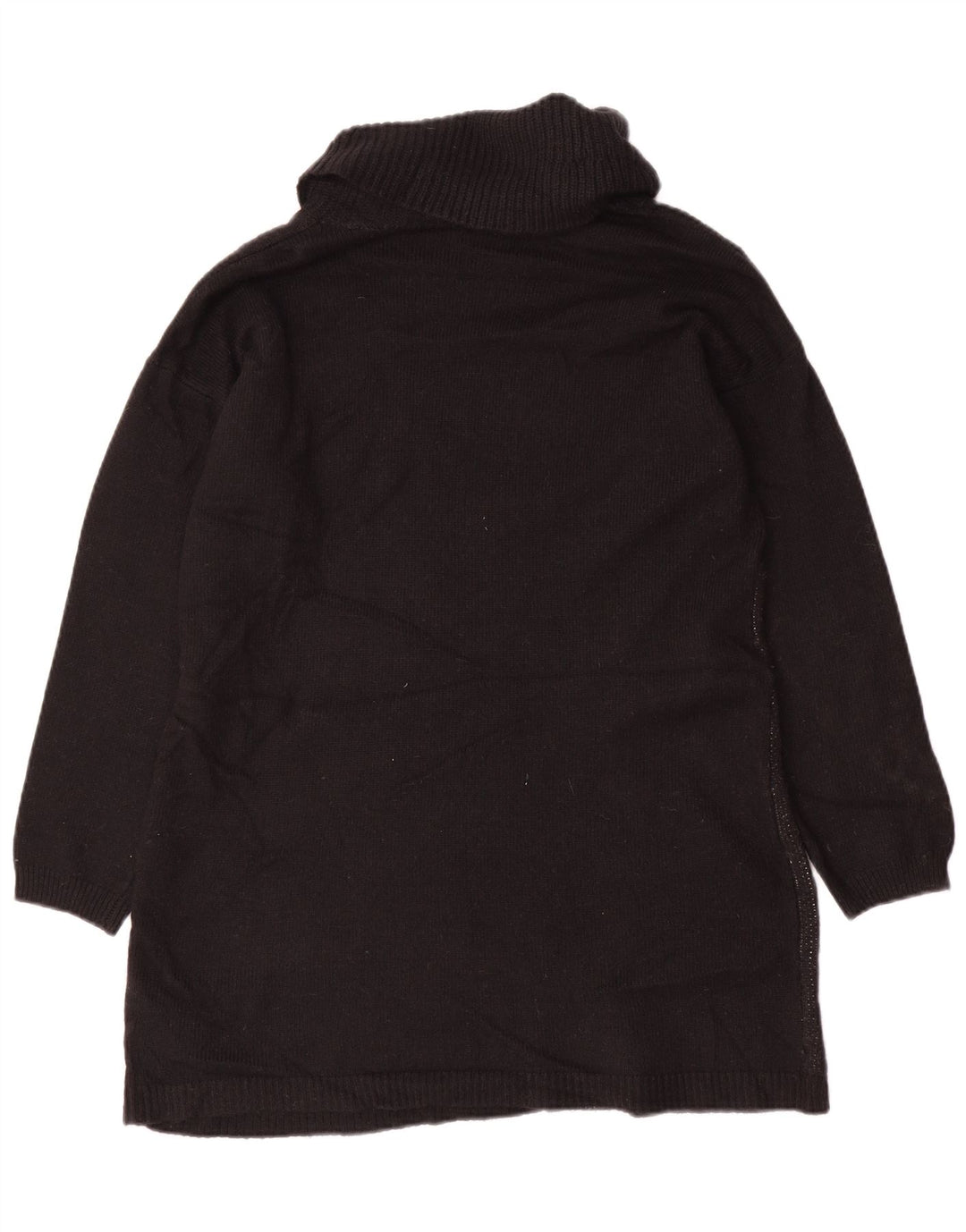 Marks & Spencer Γυναικείο πουλόβερ με ρολό λαιμόκοψη UK 14 Medium Black Floral