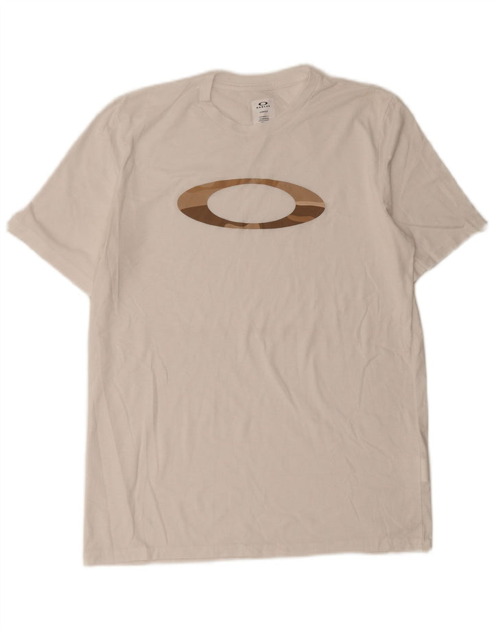 Ανδρικό T-Shirt γραφικό Oakley Top μεγάλο λευκό