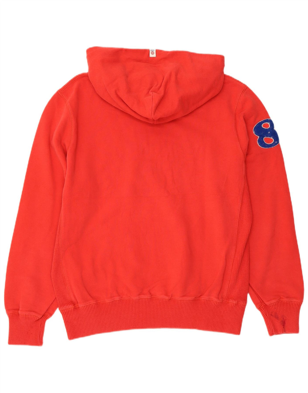 FRANKLIN MARSHALL Γυναικείο Varsity Graphic Hoodie Jumper UK 18 XL κόκκινο βαμβακερό