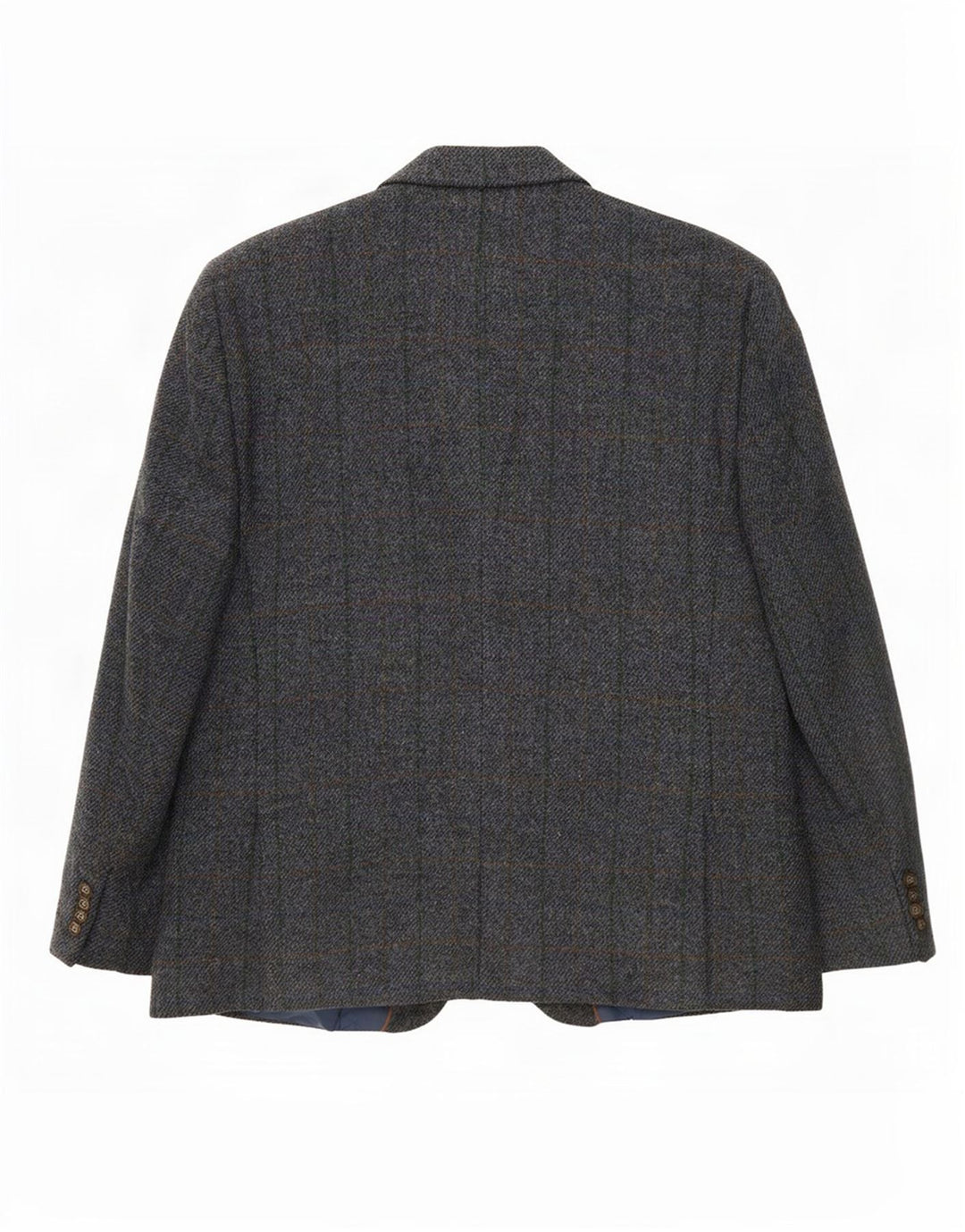 Harris Tweed Ανδρικό σακάκι 2 κουμπιών σακάκι IT 52 XL Grey Check Wool